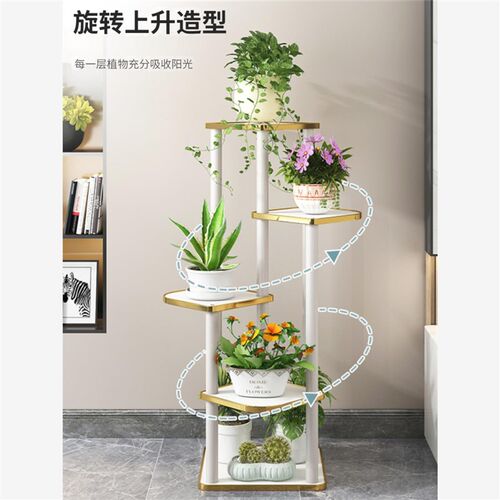 客厅沙发旁电视柜k旁边落地摆件置物架艺术床头轻奢高级装饰品大