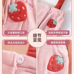 可爱公主风浴巾可穿可r裹女吊带浴裙洗澡家用少女学生甜美防走光