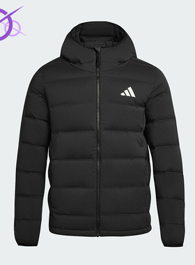 Adidas/阿迪达斯正品HELIONIC男士保暖连帽休闲运动羽绒服KH3993