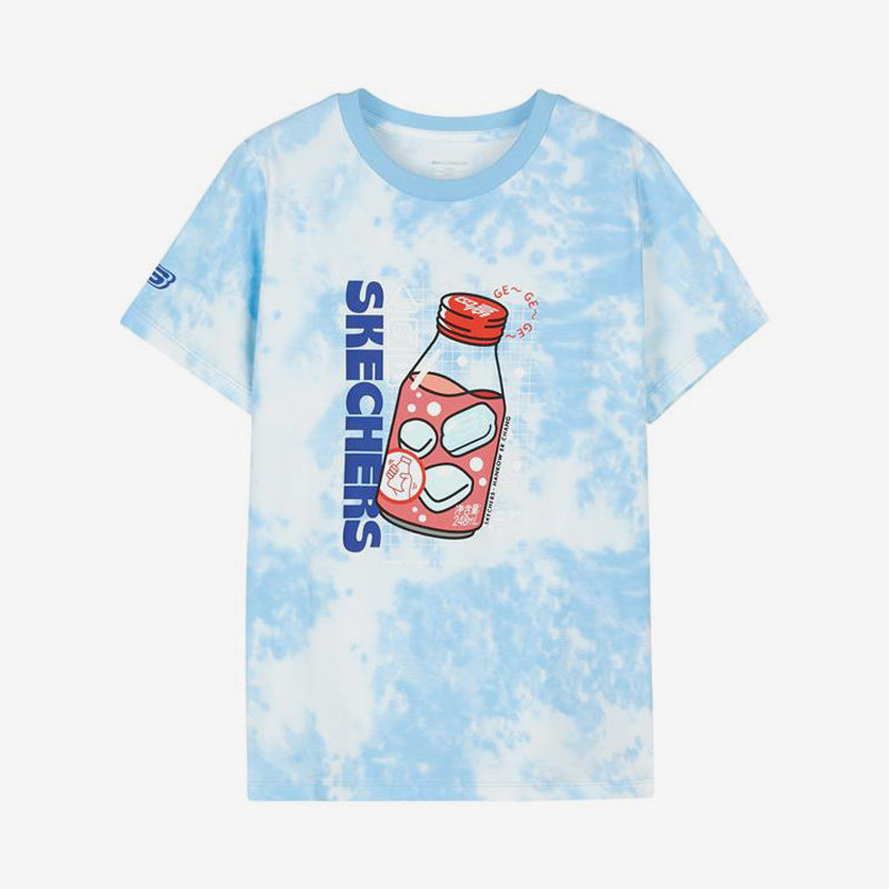 Skechers/斯凯奇正品夏季新款时尚休闲针织大童运动短袖T恤,童装/婴儿装/亲子装,T恤,淘宝优惠券,粉丝福利购,淘宝优惠卷