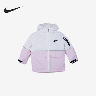 小童拼接保暖运动连帽休闲棉服HQ7315 冬季 133 耐克正品 Nike