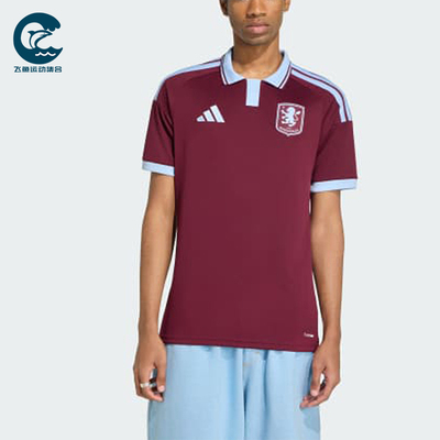 Adidas/阿迪达斯正品男士翻领透气套头足球运动短袖T恤JZ4736