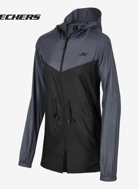 Skechers/斯凯奇正品春季新款女子休闲运动夹克外套 P221W027