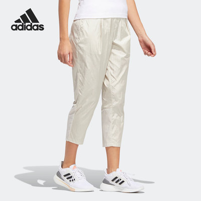 阿迪达斯女子跑步休闲七分裤