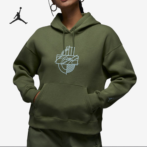 Nike/耐克正品JORDAN新款女子运动连帽宽松卫衣套头衫FD7155