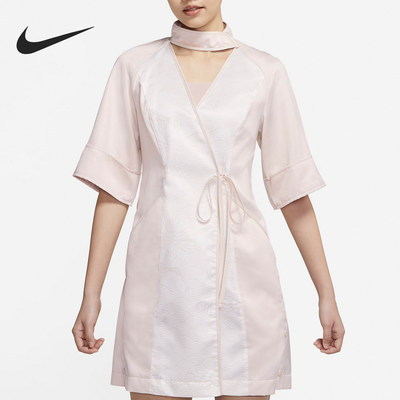 Nike/耐克正品运动女士时尚印花轻盈透气连衣裙CV3466-219