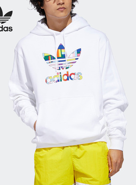 Adidas/阿迪达斯正品三叶草男子运动训练休闲连帽卫衣GD0956