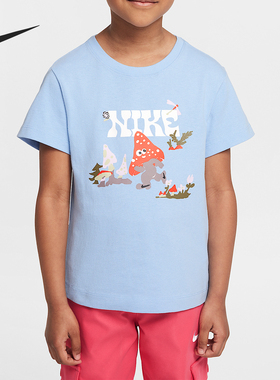 Nike/耐克正品Ringlet小童圆领日常休闲图案短袖IM4496-422