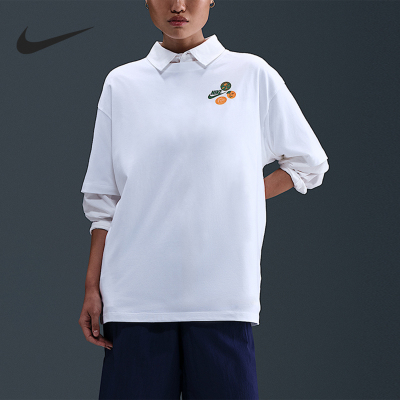 Nike/耐克正品女士印花图案圆领宽松运动短袖T恤IH8491-100