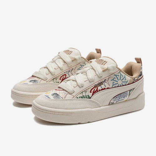 Puma/彪马正品ParkLifestyleGrafiti新款米色板鞋405258-02