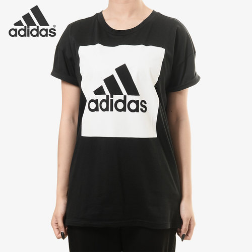 Adidas/阿迪达斯正品ESS LOGO LO TEE女子休闲运动短袖T恤 S97231