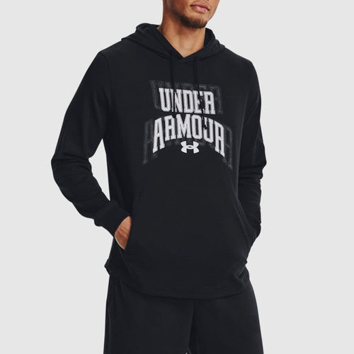 UA/安德玛正品Rival Terry Graphic HD男士连帽卫衣1379766-001