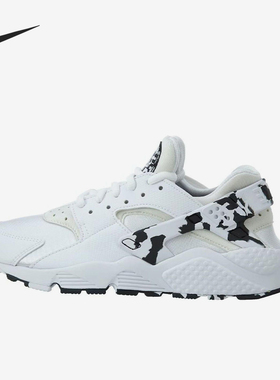 Nike/耐克正品AirHuarache新款女白黑色鞋经典跑步鞋859429-100