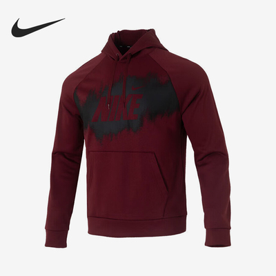 Nike/耐克正品FLEECE女士休闲口袋连帽针织印花卫衣HV4063-619