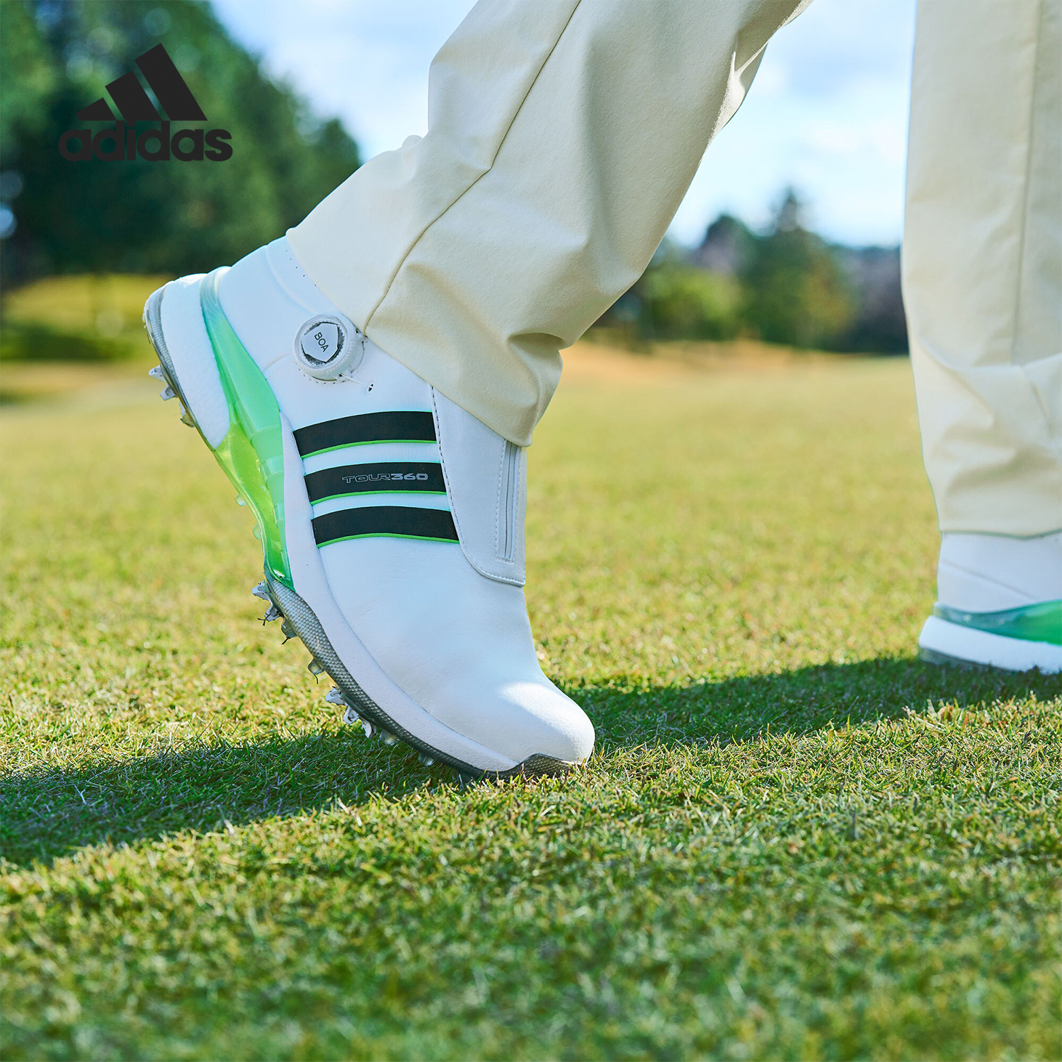 Adidas/阿迪达斯正品新款男士高尔夫旋转按钮运动鞋IF0251