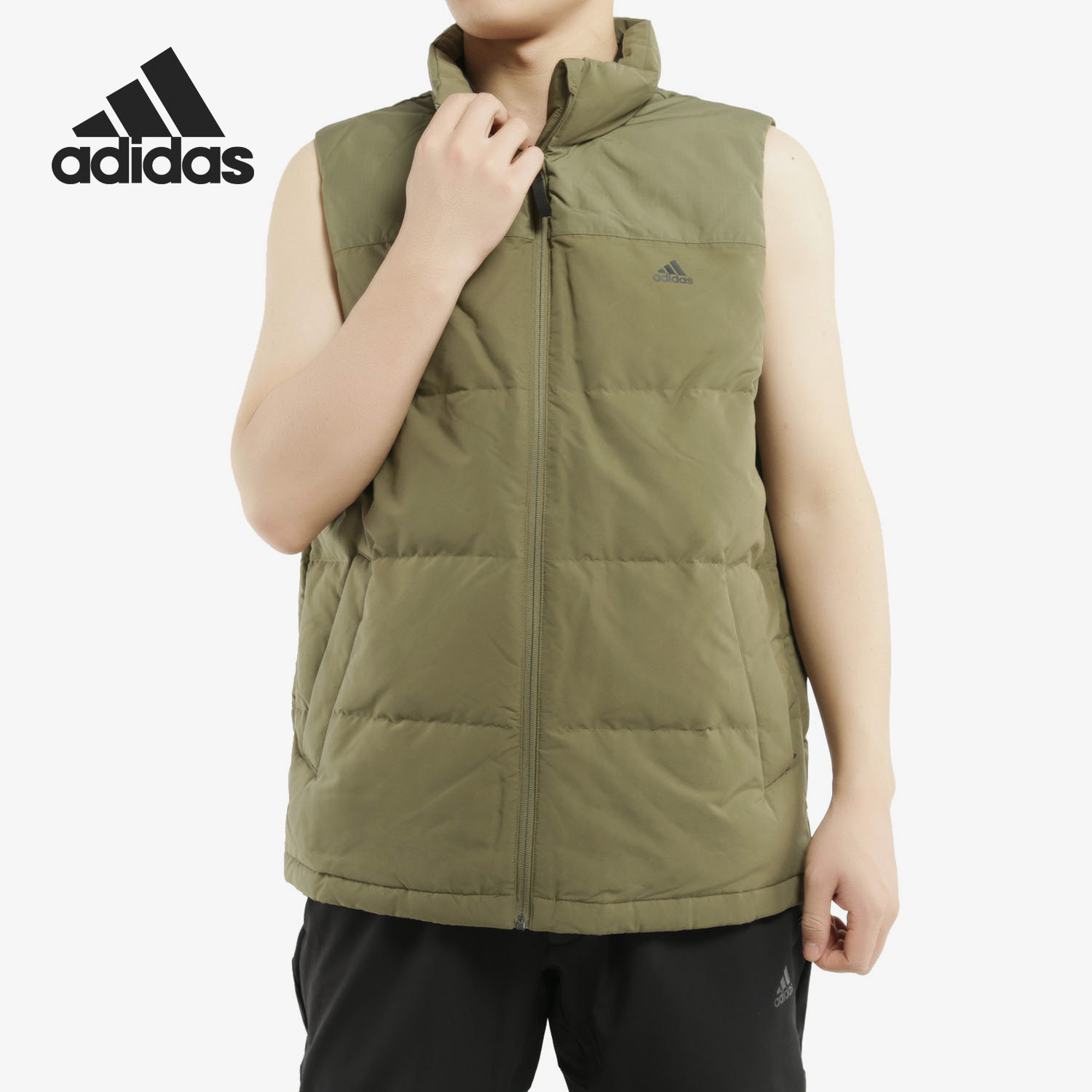 Adidas/阿迪达斯正品 当季新款男子保暖户外运动羽绒马甲 EH4000