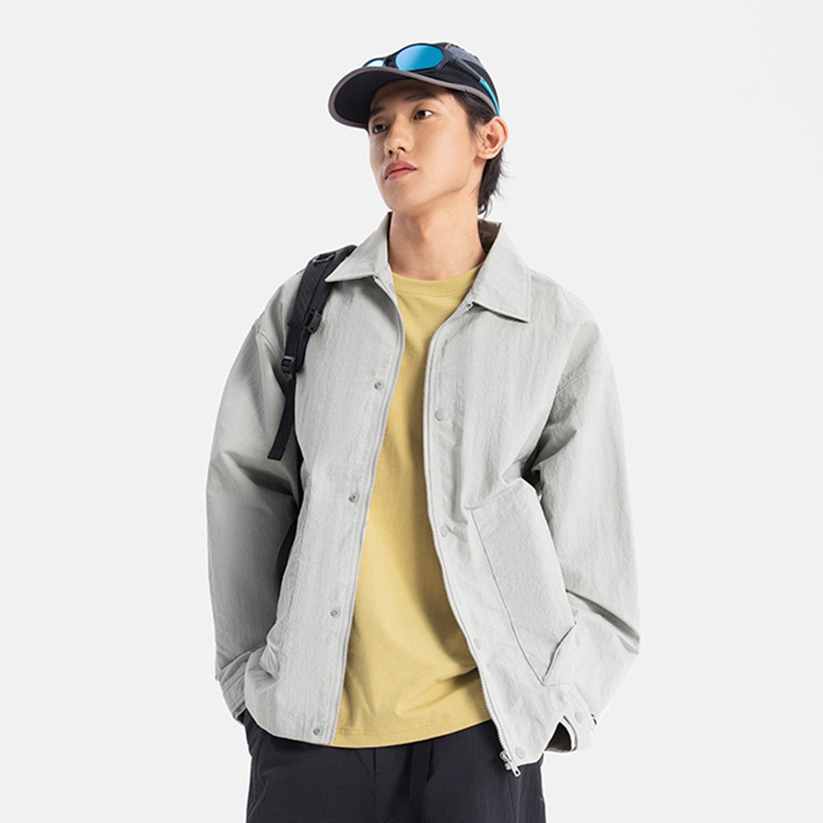 李宁正品CF溯男子防泼水耐磨宽松潮流百搭户外休闲外套AFDV345