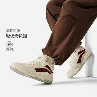 休闲鞋 李宁正品 FLEECE男女加绒保暖回弹中帮经典 MID AGCU159 惟吾