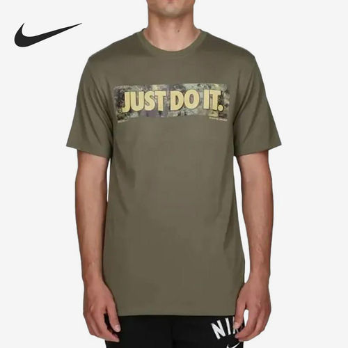 Nike耐克正品字母男款短袖圆领休闲运动日常出行T恤FZ8040-222