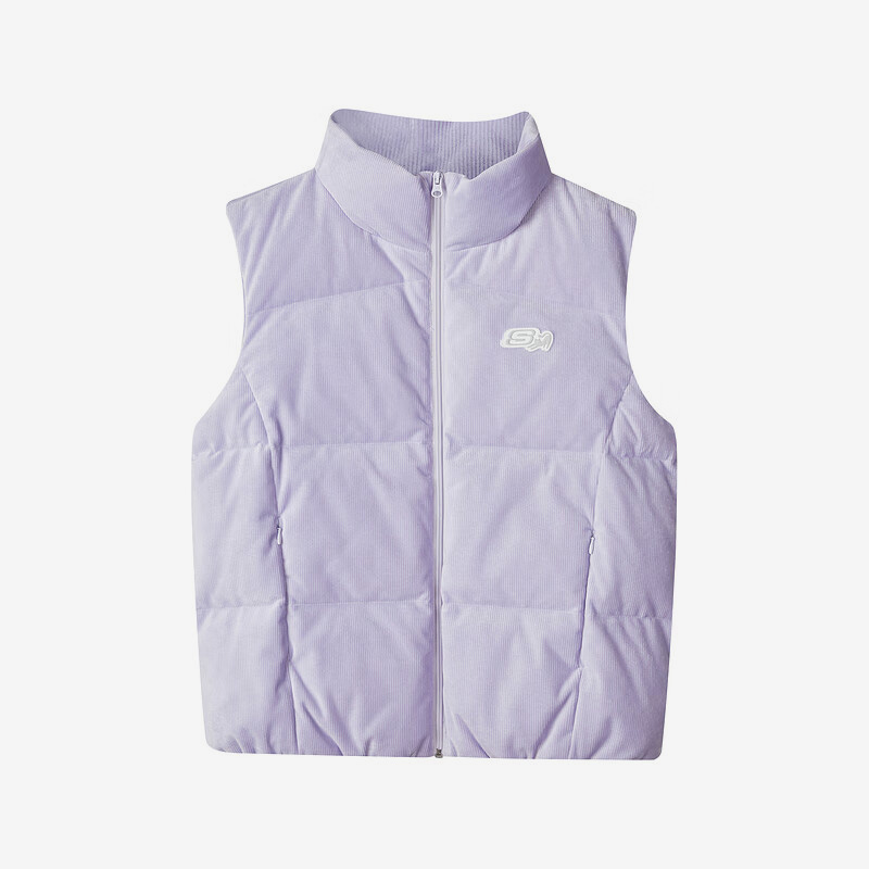 Skechers/斯凯奇正品秋冬新款女子休闲时尚灯芯绒保暖马甲