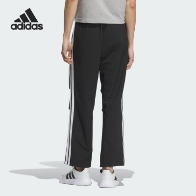 Adidas/阿迪达斯正品2025春季款男士梭织运动直筒长裤KC3906