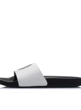 李宁男女新款轻便时尚潮流经典情侣鞋舒适运动休闲拖鞋AGAP012