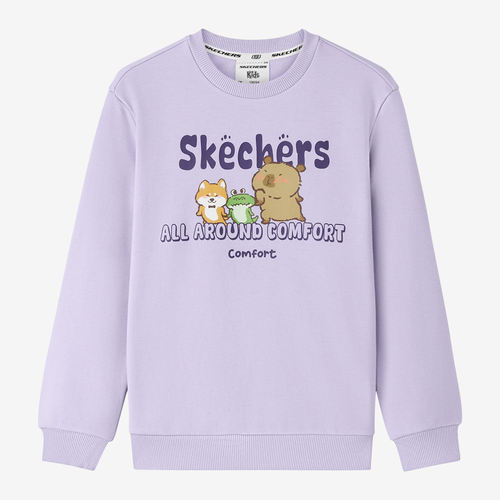 Skechers斯凯奇正品儿童款Comfort Essential卫衣L425K124-02N4