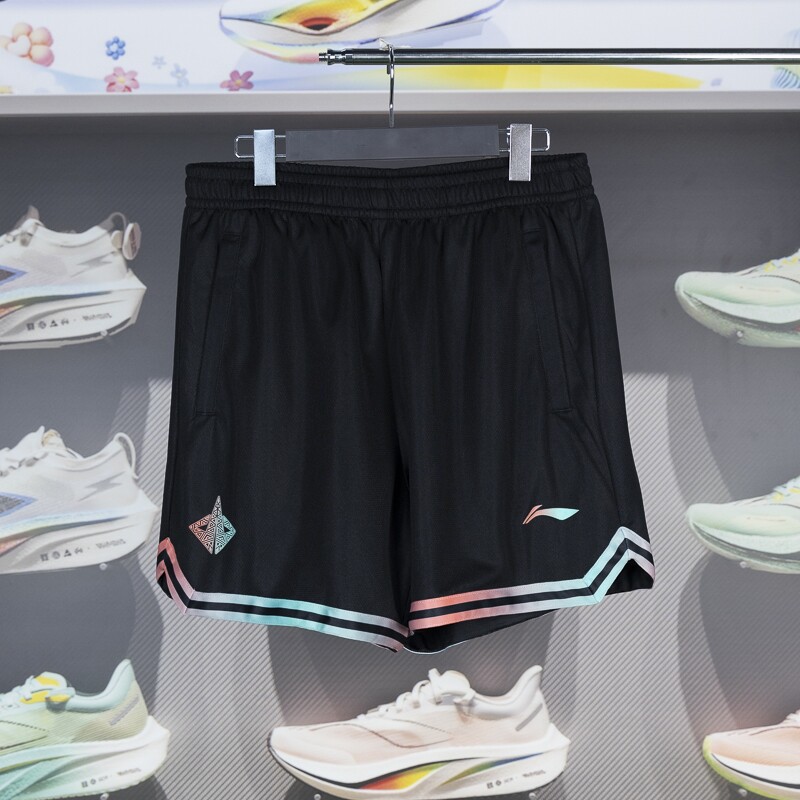 李宁正品篮球系列巴特勒男子宽松透气美式比赛运动短裤AAPT043-12