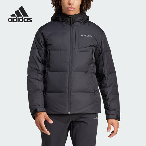 Adidas/阿迪达斯正品XPL GOOSE JKT男士连帽保暖羽绒服IX5621