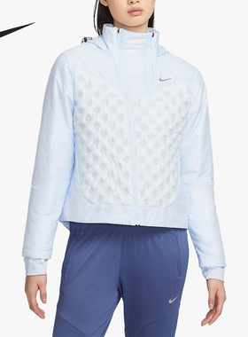 Nike/耐克正品新款女士轻薄款运动健身连帽羽绒服FB7604-423
