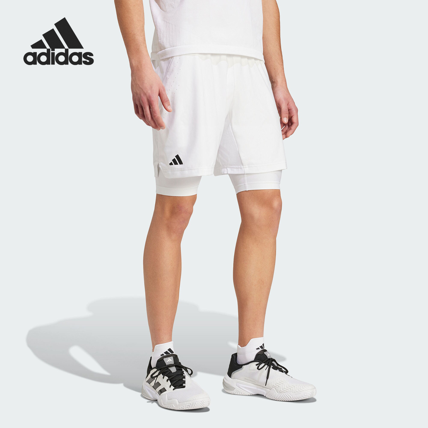 Adidas/阿迪达斯正品当季新款男士简约运动短裤IS8097