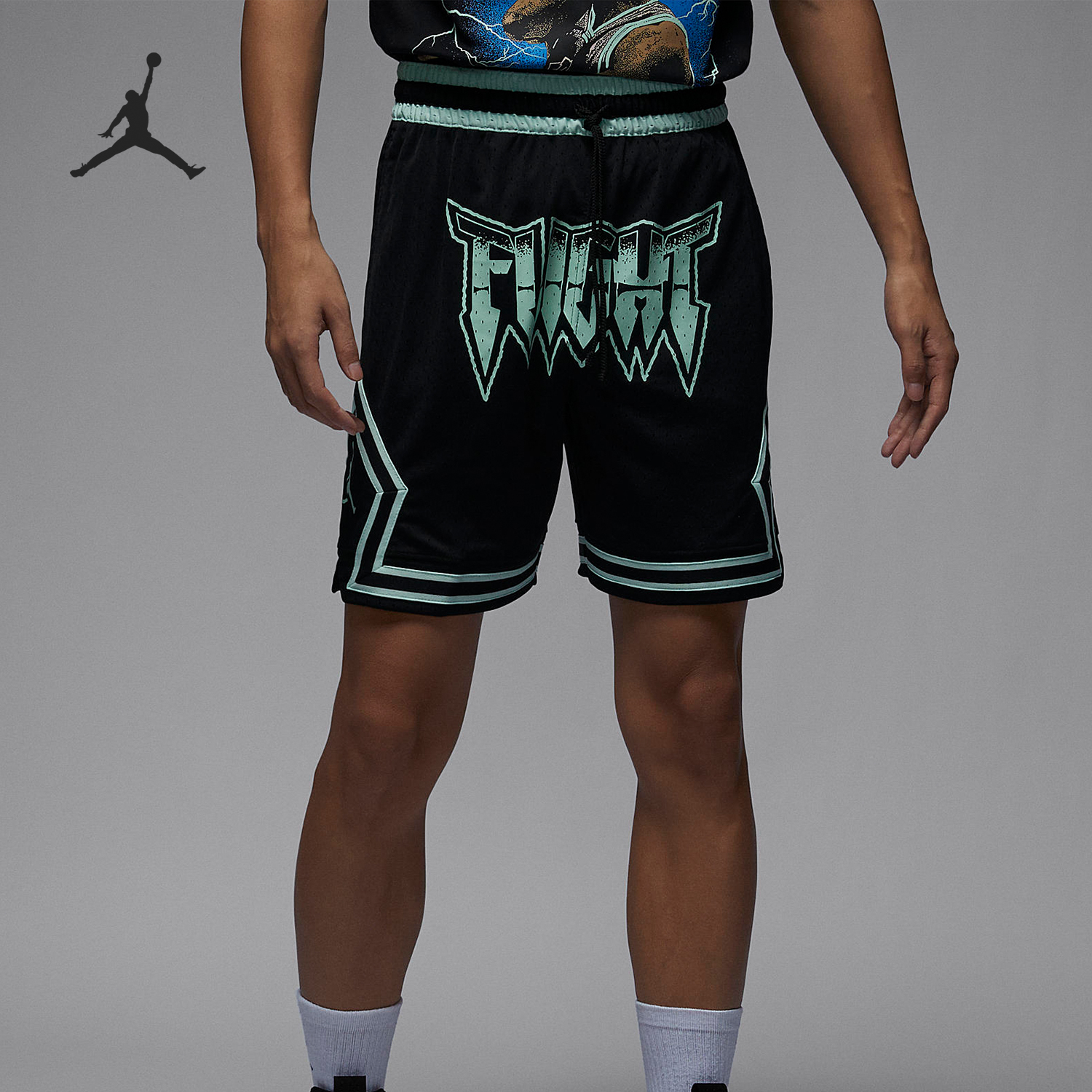 Nike/耐克正品JORDAN男士网眼透气训练运动短裤FN5870-010