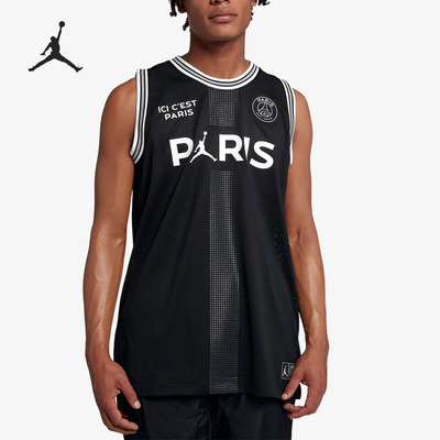 Nike/耐克正品JORDAN男士网面字母数字印花背心BQ4207-010