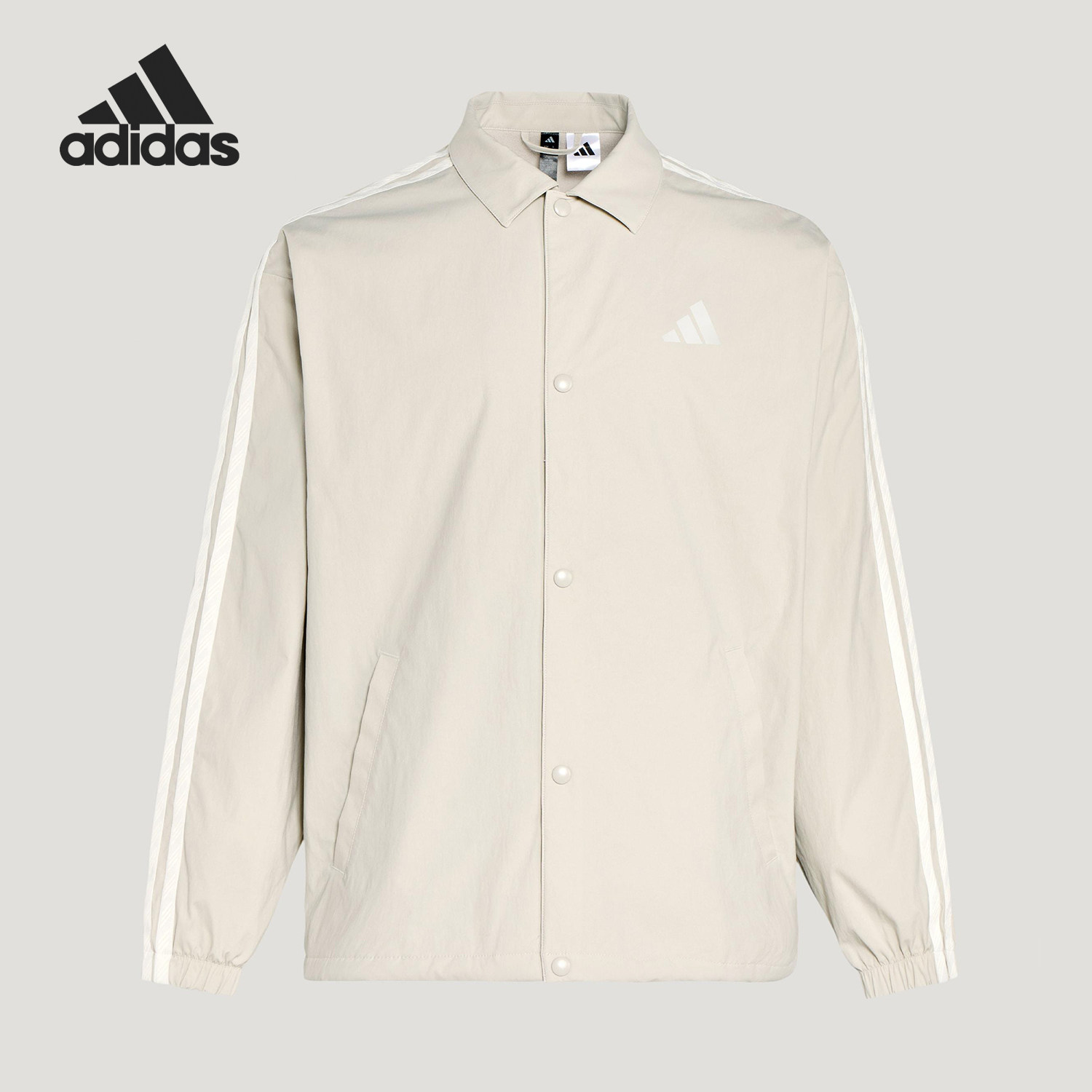 Adidas/阿迪达斯正品2025冬季款男士日常翻领运动宽松外套KR2500