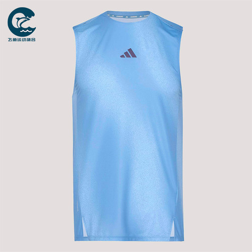 Adidas/阿迪达斯正品夏季男士透气无袖跑步训练运动背心T恤KY5047