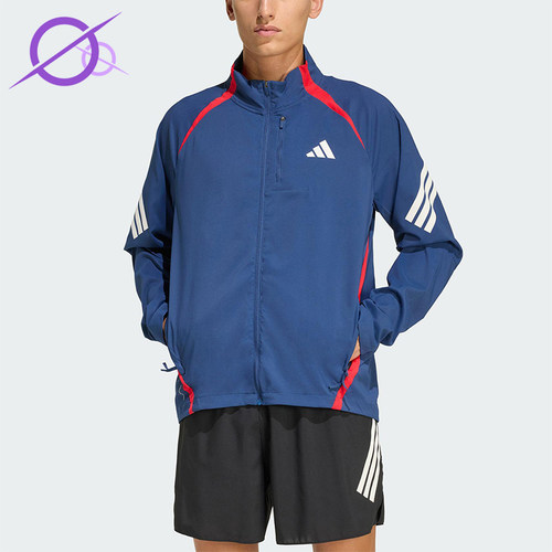 Adidas/阿迪达斯正品2025冬季款男士耐穿跑步运动立领外套KA8725