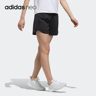 潮流运动简约短裤 NEO休闲女子时尚 DU2405 阿迪达斯正品 Adidas