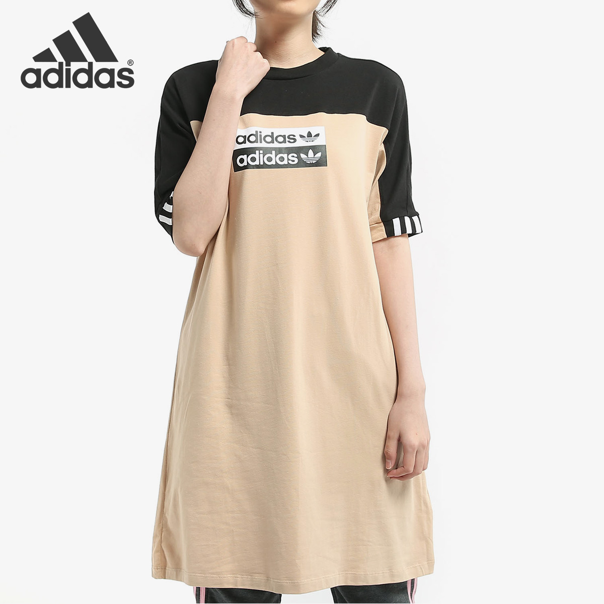 阿迪达斯三叶草女子运动连衣裙