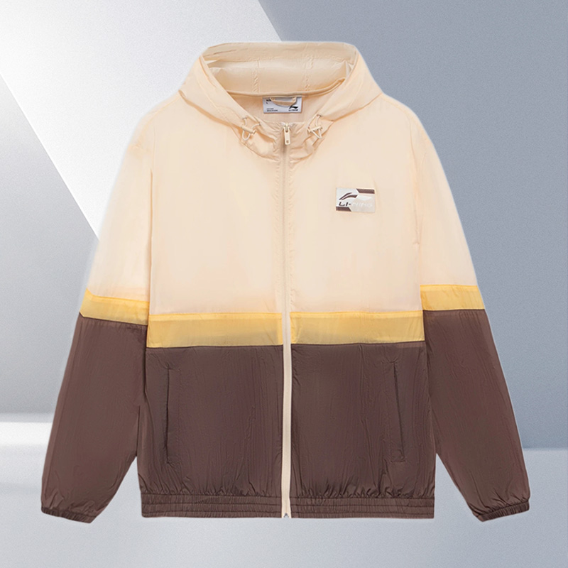 Lining/李宁正品运动潮流系列男子宽松透气连帽运动外套AFDS309