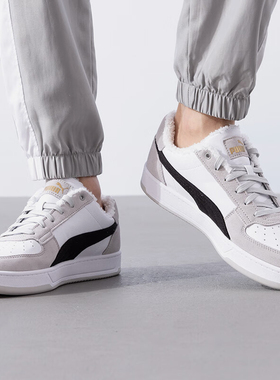 Puma/彪马正品运动防滑冬季新款男女厚底加绒耐磨板鞋392334-03