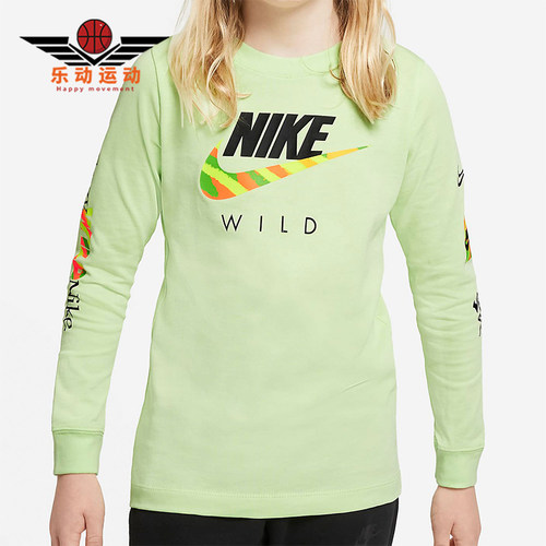 Nike/耐克正品SPORTSWEAR大童舒适简约经典休闲长袖T恤DC7643-383