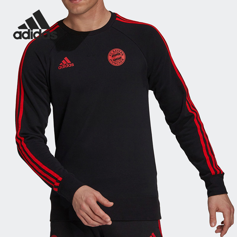 Adidas/阿迪达斯正品足球运动男子针织圆领套头卫衣GR0666