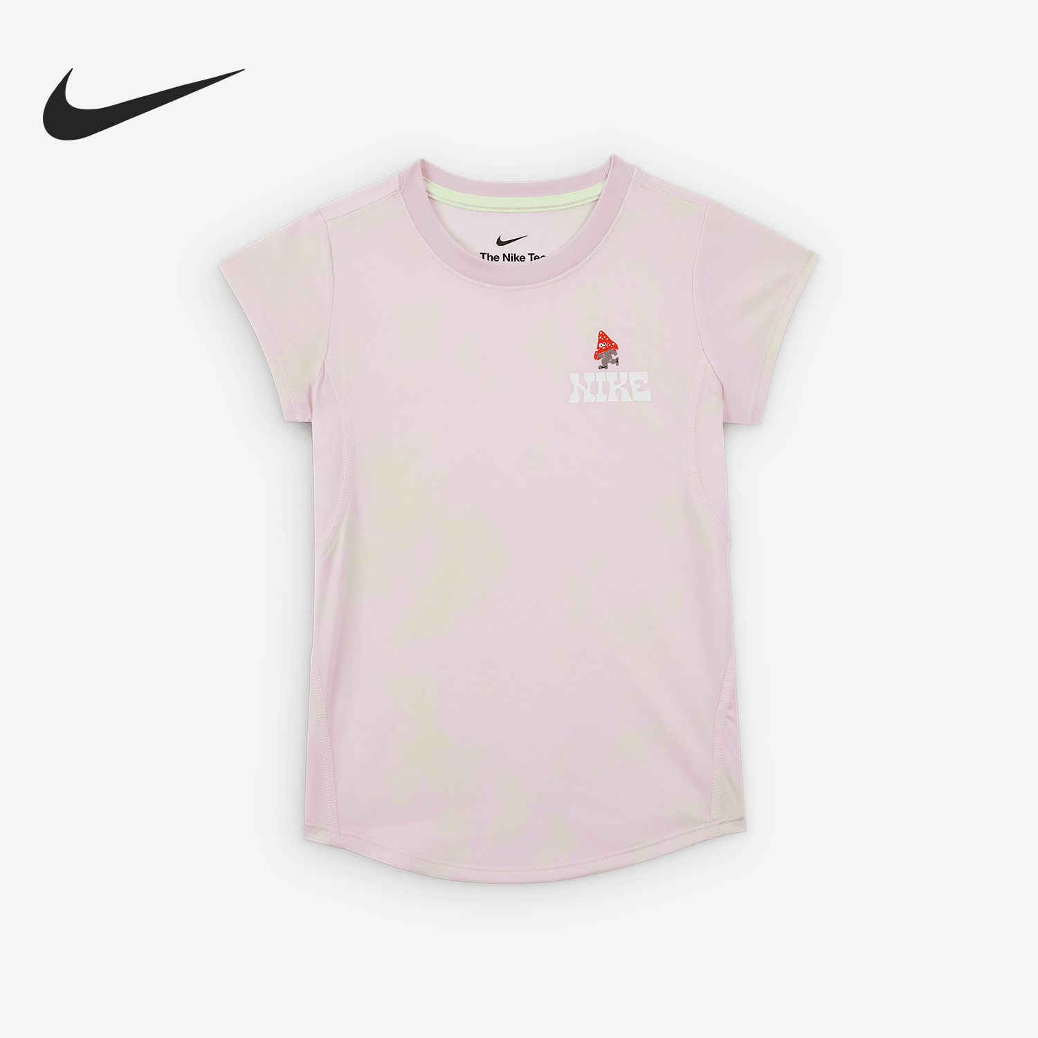 Nike/耐克正品Dri-FIT小童圆领蘑菇印花透气休闲短袖IM4493-663