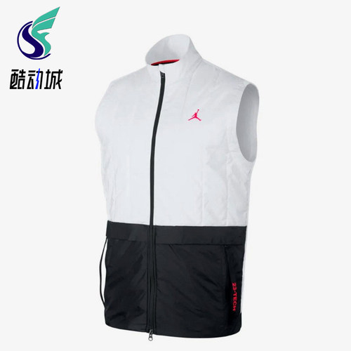 Nike/耐克正品Jordan 男士时尚运动拉链机织经典棉马甲AJ1057-100