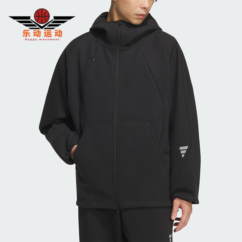 Adidas/阿迪达斯正品FUSTL M SWT HD男士运动连帽宽松外套KC6076