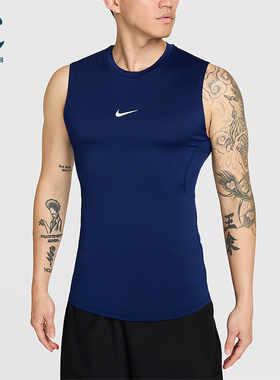 Nike/耐克正品Dri-FIT男士透气透气无袖健身背心T恤FB7915-492