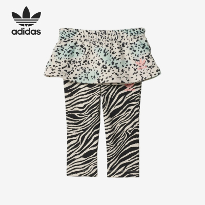 Adidas/阿迪达斯正品三叶草婴童拼接松紧休闲运动长裤AY8562