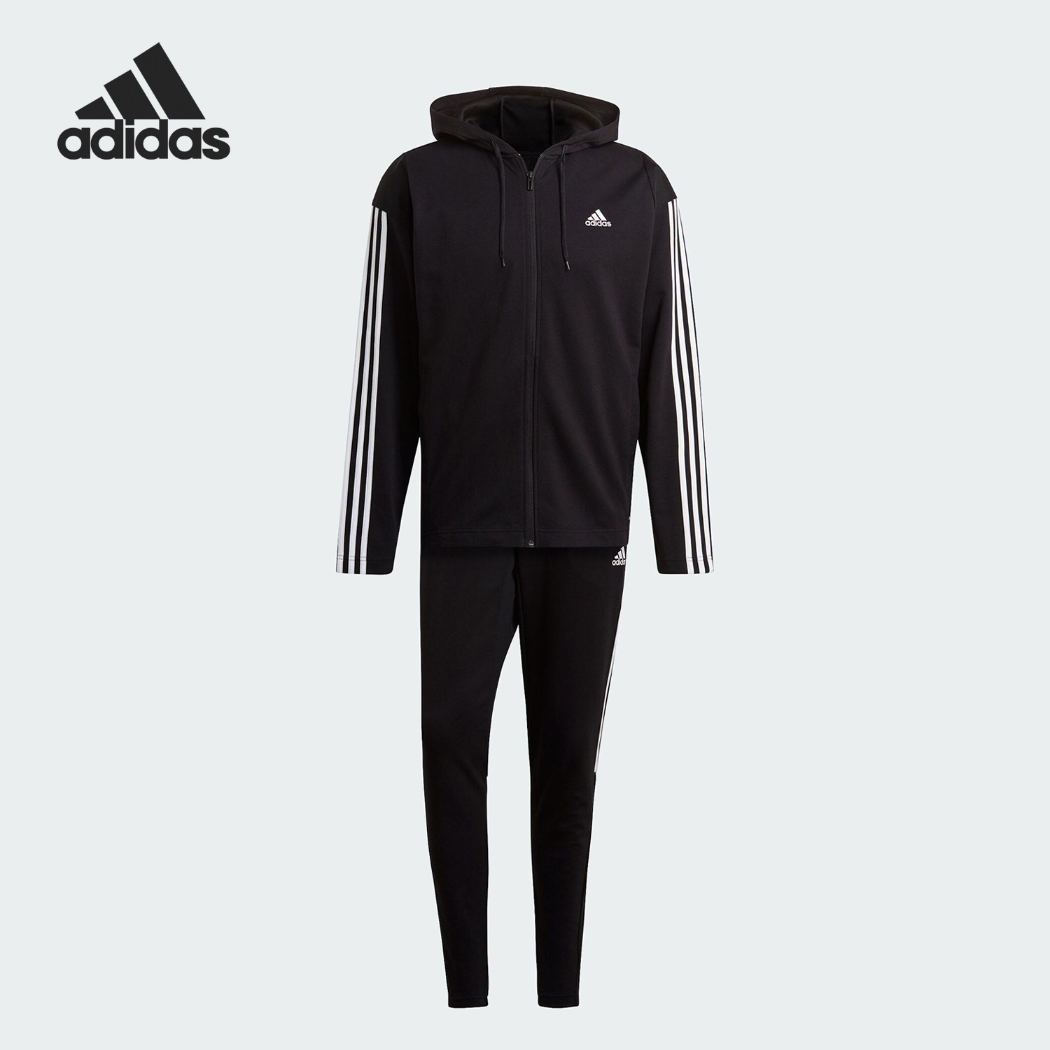 Adidas/阿迪达斯正品RIB TRACKSUIT男士连帽针织套装GM3827,运动服/休闲服装,运动茄克/外套,淘宝优惠券,粉丝福利购,淘宝优惠卷