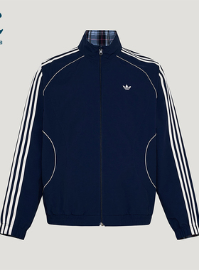Adidas/阿迪达斯正品三叶草男士休闲立领双面穿宽松外套KT6367