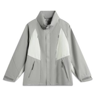 李宁正品x NINEPOINTNINE联名系列男子反光宽松三合一外套AWBU075